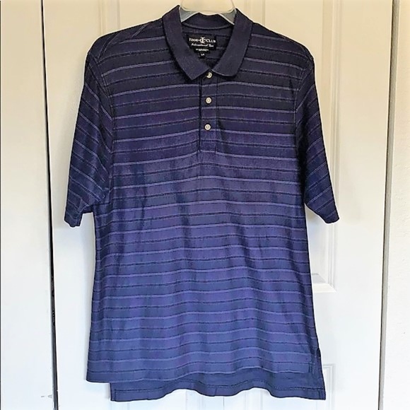 Izod Other - IZOD Club Polo Shirt Size L Purple Striped